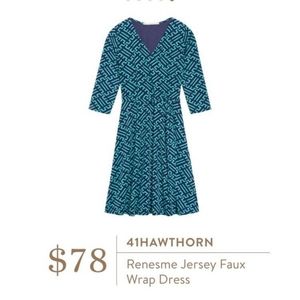 41Hawthorn Renesme Jersey Faux Wrap Dress, Size Small